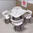 Marble Top Executive 4-Seater Dining Set - 1