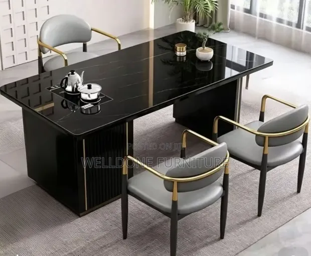 Tea & Coffee Making Table with Marble Top - 1