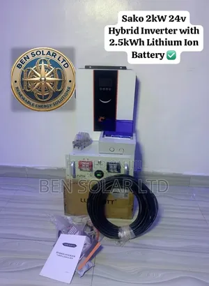 Sako 2kW 24V Hybrid Inverter with 3kWh Lithium Battery