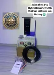 Sako 2kW 24V Hybrid Inverter with 3kWh Lithium Battery - 1