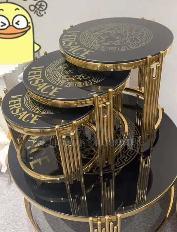 Versace 4-Piece Nesting Table Set - 1