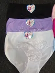 3pcs Mata Na Gaskiya Kayan Ciki Na Cotton Na Gaba Da Lace - 3