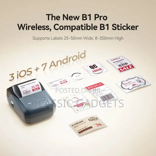 NIIMBOT B1 Pro 300DPI HD Label Printer - 1