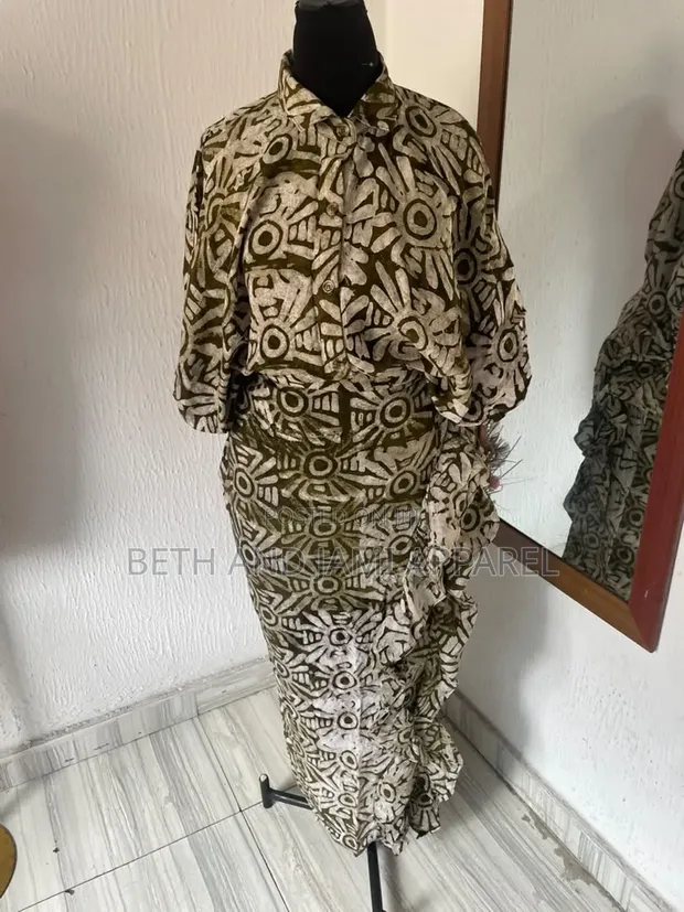 Adire Top and Skirt Set - 1
