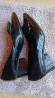 Tsoffin Takalma Baƙi na Salvatore Ferragamo masu Alama - Girman 39 - 3