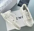 Givenchy Premium Takalmi Na Maza Na Lace Up - Fari Deri - 2