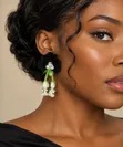 Statement Earrings with Pearls - 1