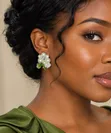 Statement Earrings with Pearls - 3