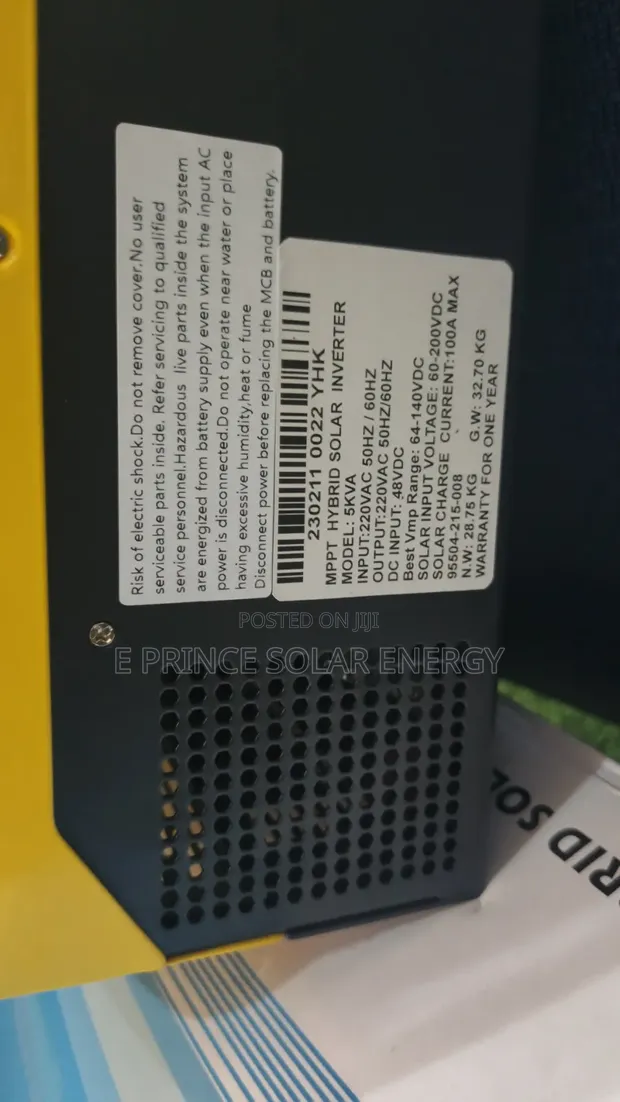 5kva 48v Yohako MPPT Hybrid Solar Inverter - 1