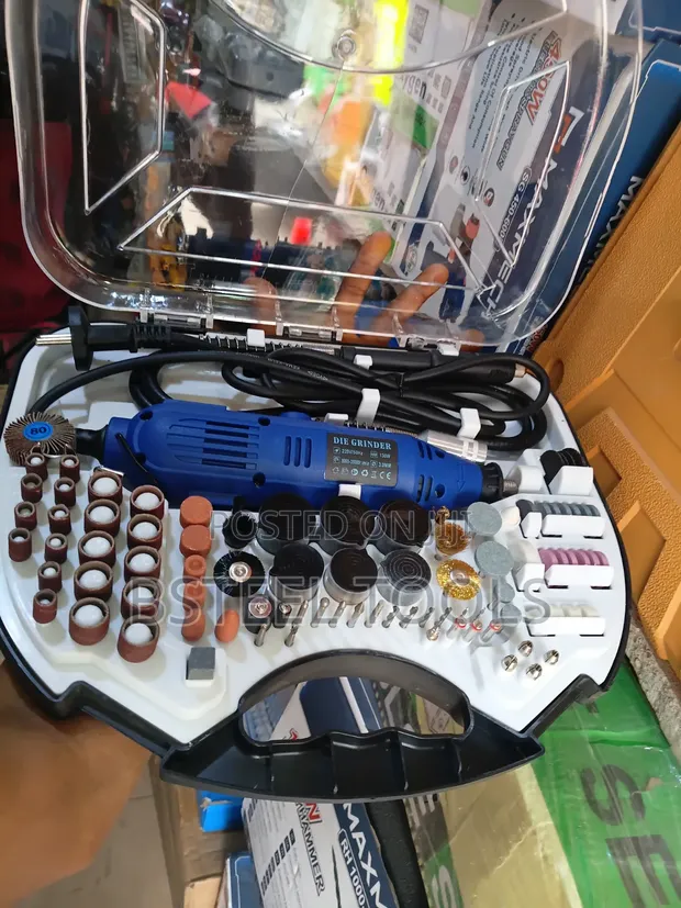 Straight Die Grinder with Accessories - Electric - 1