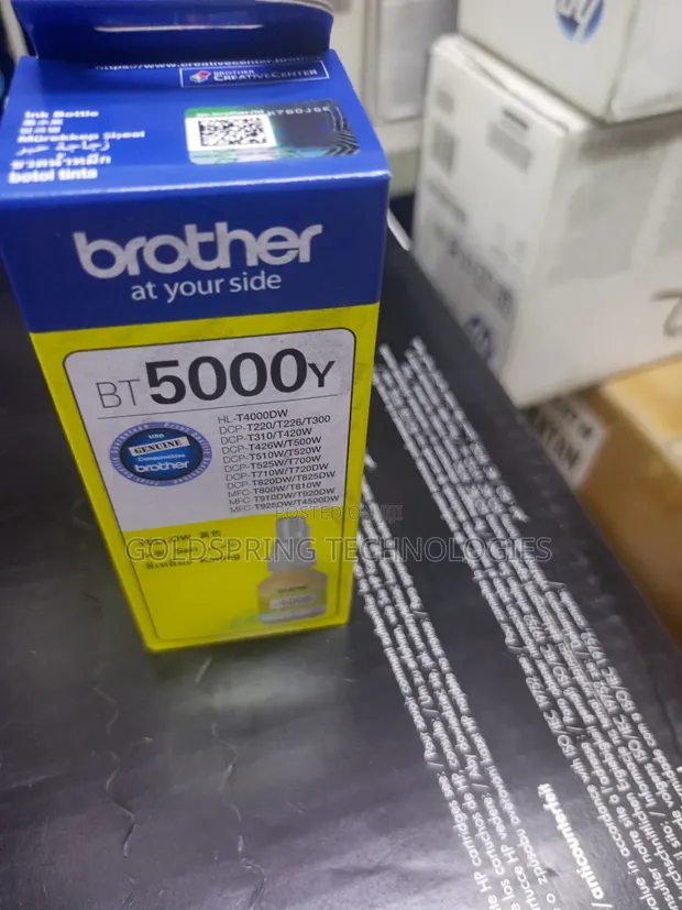 Brother BT5000Y Yellow Ink Cartridge - 1
