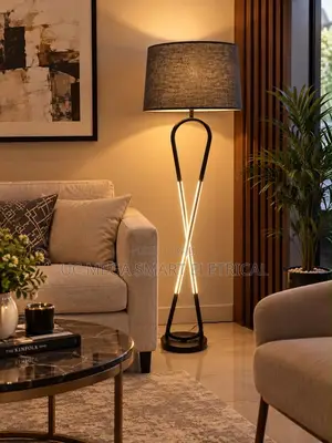 Scandinavian Modern Iron Floor Lamp - Minimalist Living Room Light