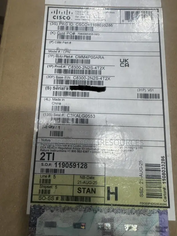 Cisco C8300-2N2S-4T2X Router - 1