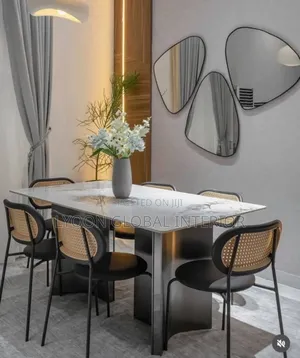 Quality Marble Dining Table Set - 6 Seater
