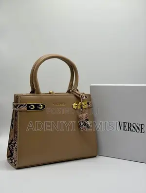 Designer Versace Handbag - Black