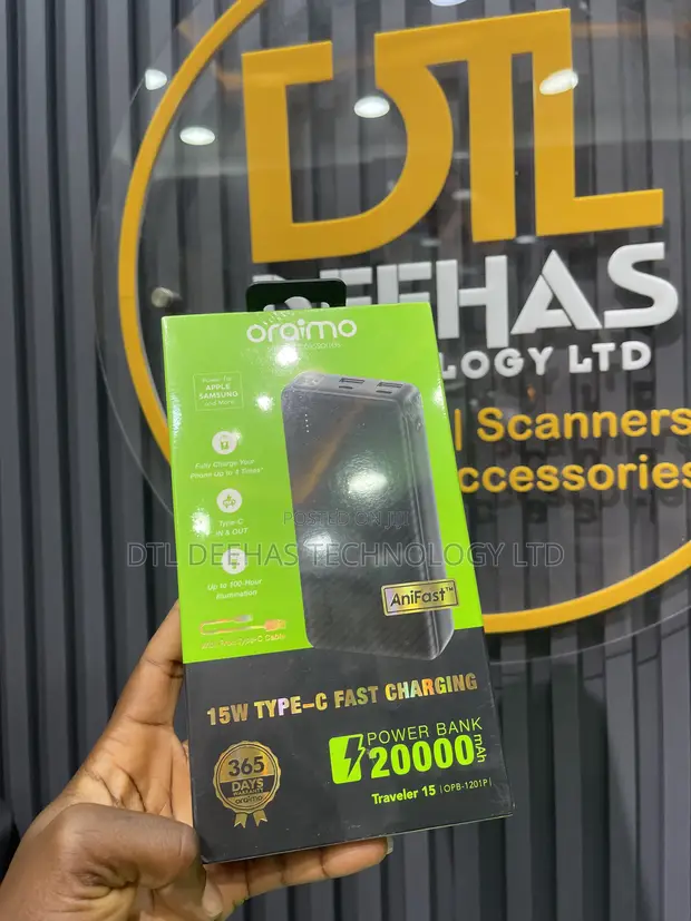 Oraimo 20000mAh Power Bank - Black - 1