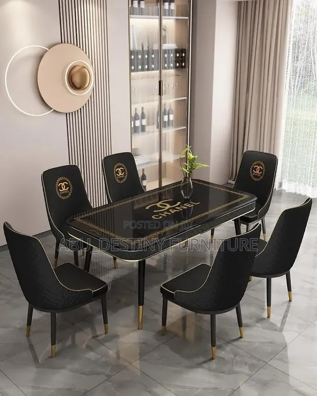 Luxury 6-Seater Designer Dining Set - 1