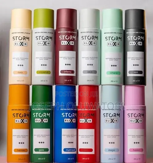 Storm Elixir Body Spray for Unisex - Long Lasting Fragrance - 1