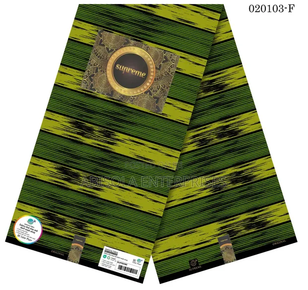 Supreme African Wax Print Fabrics - 100% Cotton - 1