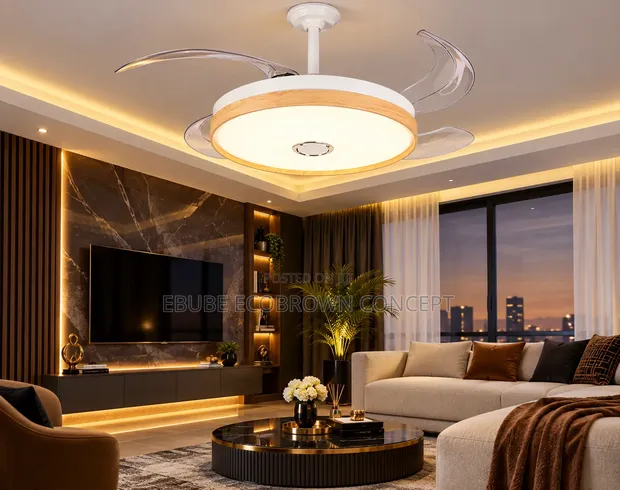 Modern LED Chandelier Fan Light - Latest Design - 1