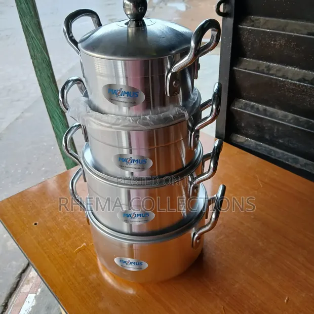 4pcs Aluminum Cookware Pot Set - 1