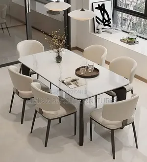 Classic Marble Dining Set by 6Seaters