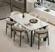 Classic Marble Dining Set by 6Seaters - 2