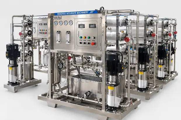 4-Membrane Stainless Steel Reverse Osmosis Water Treatment Machine - 1
