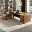 Customized Executive Table with Movable Cabinet - 2