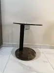 Black Marble da Gilashin Pedestal Table - 3