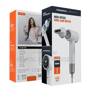 Porodo Lifestyle High-Speed Ionic Hair Dryer PD-LFST149WH