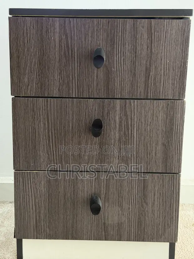 Home Interiors 3-Drawer Chest - Brown Wood - 1