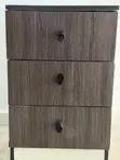 Home Interiors 3-Drawer Chest - Brown Wood - 1