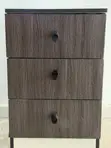 Home Interiors 3-Drawer Chest - Brown Wood - 2