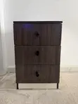 Home Interiors 3-Drawer Chest - Brown Wood - 3