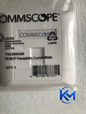 CommScope Single/Double Port RJ45 Network Wall Outlet