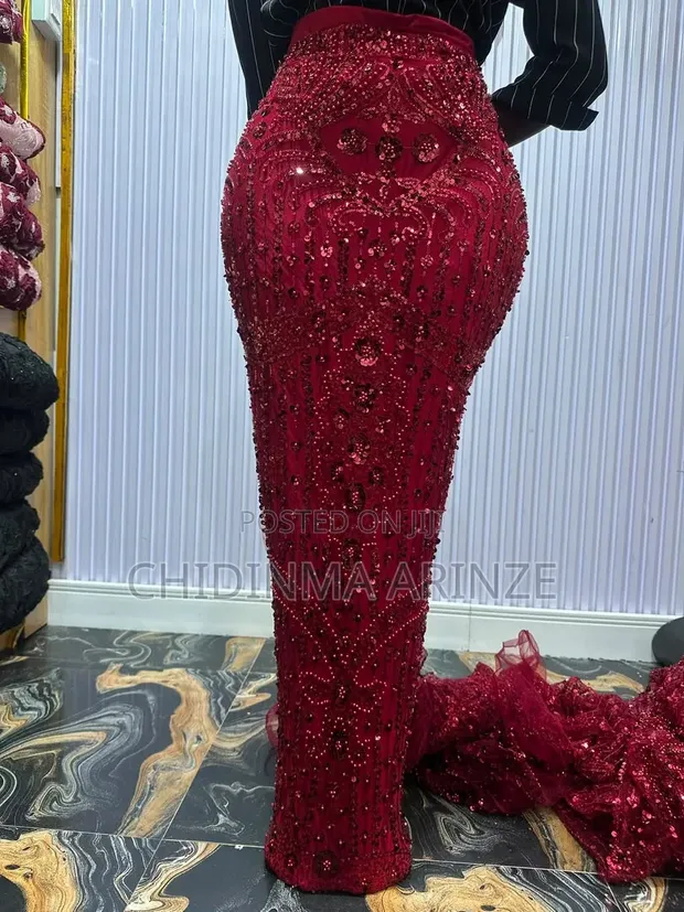 Luxury Beaded Lace Fabric - 1
