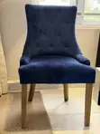 Royal Blue Tufted Single Seater Chair - 1