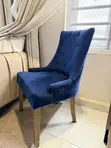 Royal Blue Tufted Single Seater Chair - 5