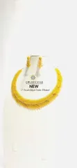 Golden Star Gold Plated Necklace and Earrings Set - 4