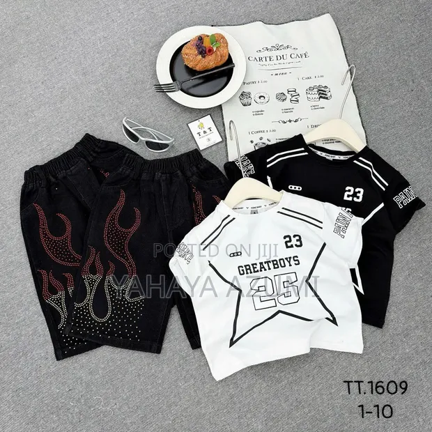 Angel Brand Children's Clothing Set - Black - 1