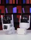 4G Solar CCTV Camera - 360° PTZ Dual Screen Security Camera - 1