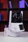 4G Solar CCTV Camera - 360° PTZ Dual Screen Security Camera - 4