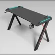 Gaming Desk with LED Lights - 1