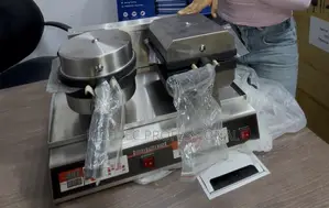 Commercial Double Head Rotary Waffle Maker - Bakin Karfe