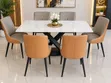 Quality X Base 6-Seater Dining Table Set - 2