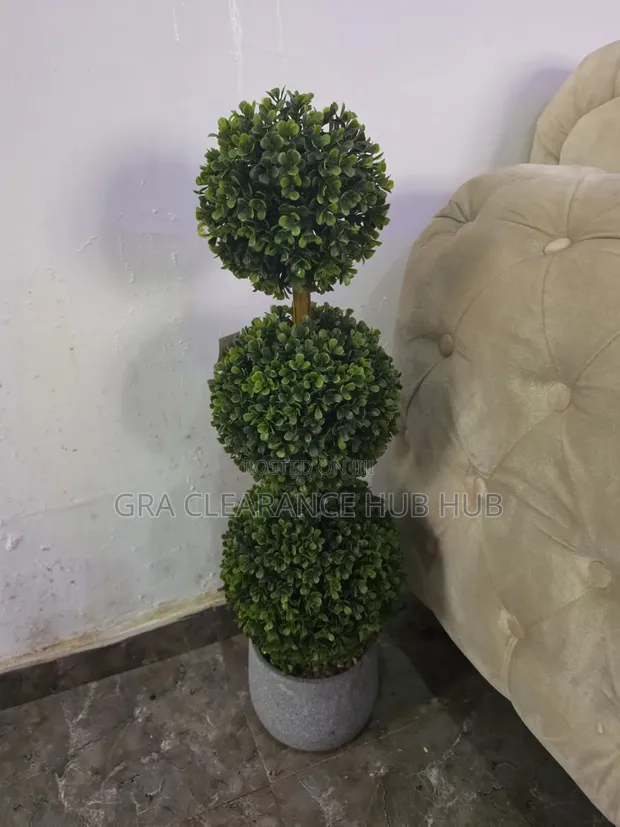 Artificial Triple Ball Topiary Plant - 1