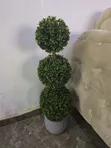 Artificial Triple Ball Topiary Plant - 1