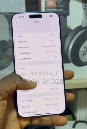 Apple iPhone 17 Pro Max 256GB Blue