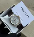 Poedagar Leather Waterproof Watch with Sapphire Glass - 4